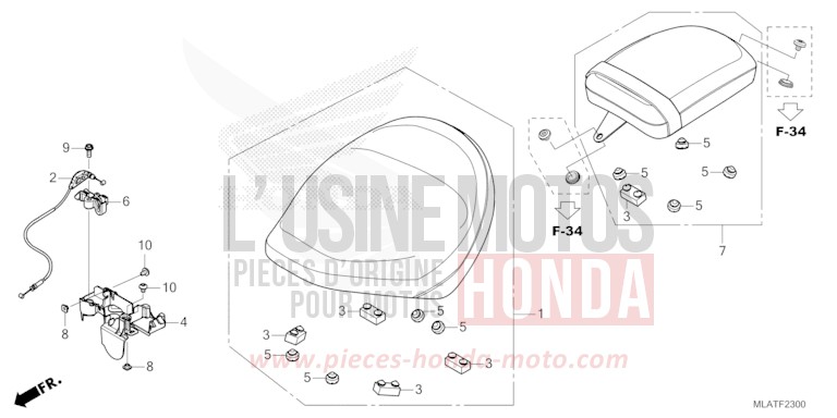 SIEGE de CMX 1100 "Rebel" MAT BETA SILVER METALLIC (NHC08) de 2026